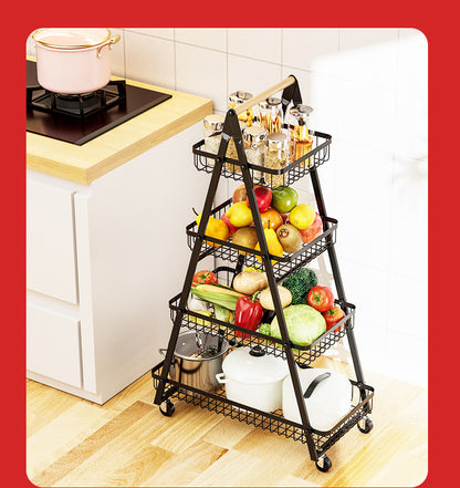 ✨ 4-Layer Multifunctional Metallic Rack