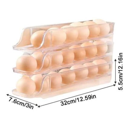 3-Layered Rolling Egg Storage Box