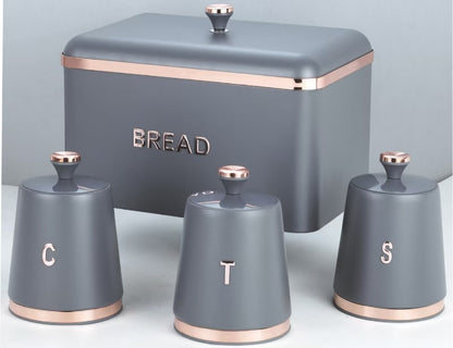 Cavaletto 15L Bread Bin + 3pcs Canister Set