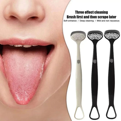 Double-Sided Silicone Tongue Scraper