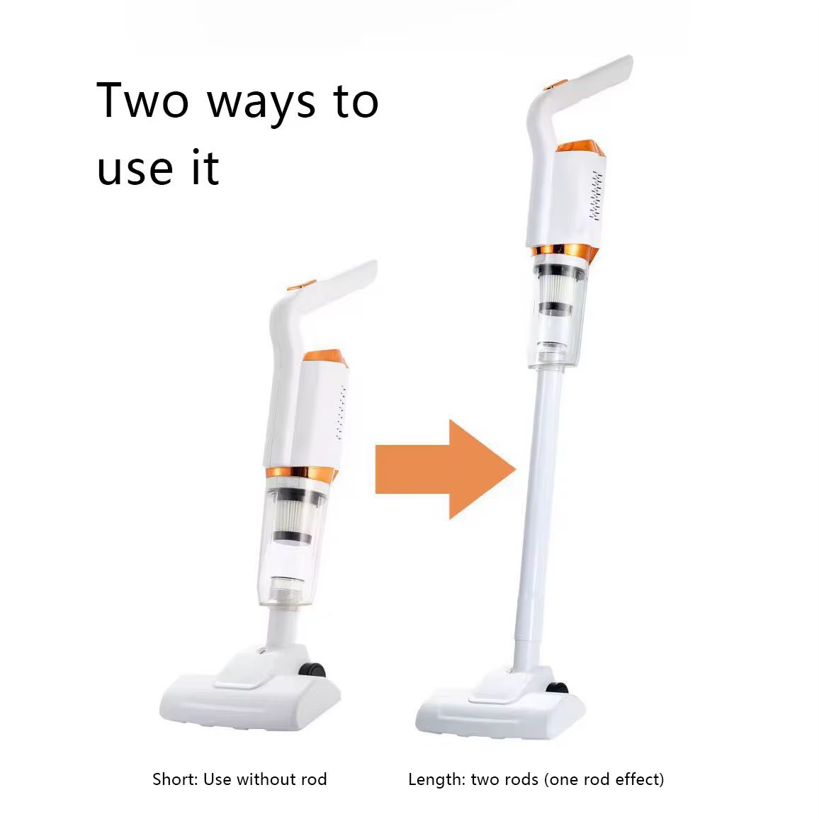 120W Wireless Rechargeable Car & Home Vacuum Cleaner – 3-in-1