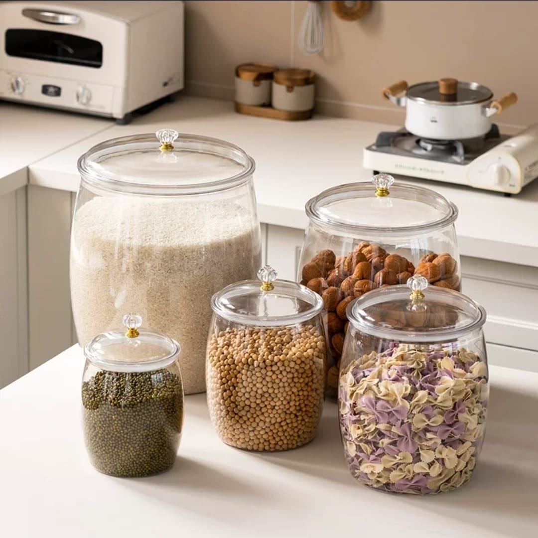 Transparent Large Sealed Storage Jar